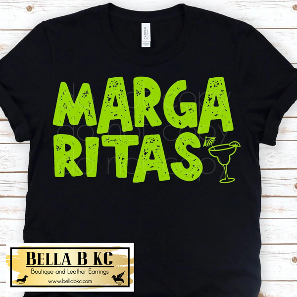 Margaritas Green Print Tee