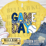 Kansas City Baseball Leopard Game Day Tee or Sweatshirt