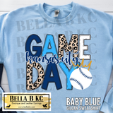 Kansas City Baseball Leopard Game Day Tee or Sweatshirt