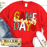 KC Football Game Day Leopard Tee or Sweatshirt