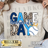 Kansas City Baseball Leopard Game Day Tee or Sweatshirt