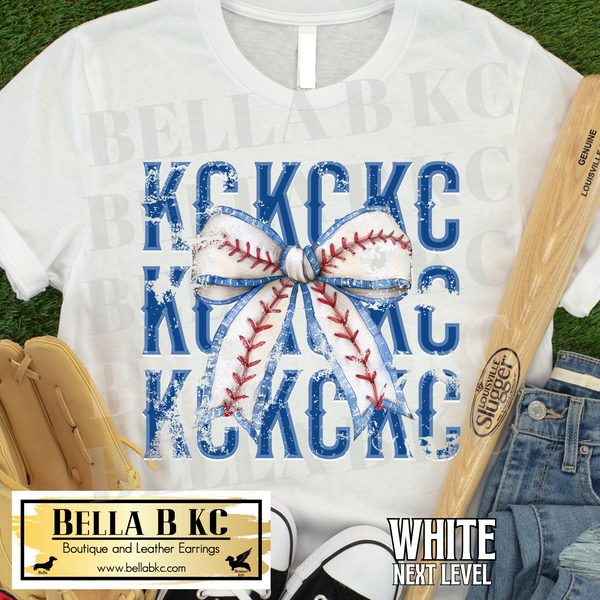 Kansas City Baseball KC Coquette Bow Tee or Sweatshirt