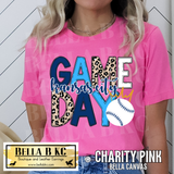 Kansas City Baseball Leopard Game Day Tee or Sweatshirt