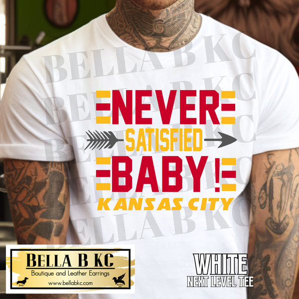 Kingdom - Never Satisfied Baby Tee or Sweatshirt