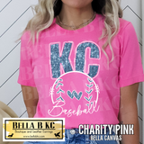 Kansas City Baseball **FAUX Sequin* V1 Tee or Sweatshirt