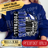 **PREORDER ONLY** Titans Football Split Helmet - Tee or Sweatshirt - 1 Week Turn Around from Date of Order