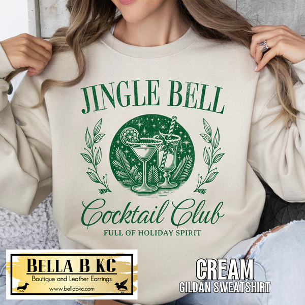 Christmas - Jingle Bell Cocktail Club Tee or Sweatshirt