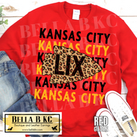 Kingdom - Kansas City Repeat LIX Leopard Arrow Tee or Sweatshirt