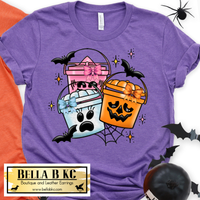 Halloween - PINK Buckets *ADULT SIZES* - Tee or Sweatshirt