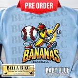 **PREORDER ONLY 1 WEEK TAT** Bananas Baseball Tee or Sweatshirt