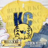 Kansas City Baseball **FAUX Sequin* V2 Tee or Sweatshirt