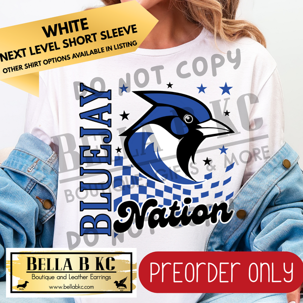 **PREORDER ONLY** Bluejay Nation Mascot Tee or Sweatshirt - 1 Week Turn Around from Date of Order