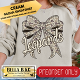 **PREORDER ONLY** Leopards Camo Coquette Bow - Tee or Sweatshirt - 1 Week Turn Around from Date of Order
