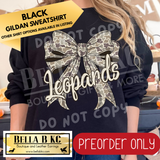 **PREORDER ONLY** Leopards Camo Coquette Bow - Tee or Sweatshirt - 1 Week Turn Around from Date of Order