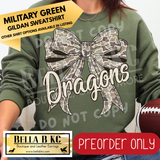 **PREORDER ONLY** Dragons Camo Coquette Bow - Tee or Sweatshirt - 1 Week Turn Around from Date of Order