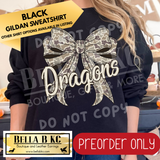 **PREORDER ONLY** Dragons Camo Coquette Bow - Tee or Sweatshirt - 1 Week Turn Around from Date of Order