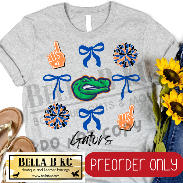 **PREORDER ONLY** Gators Coquette Bows Tee or Sweatshirt - 1 Week Turn Around from Date of Order