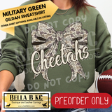 **PREORDER ONLY** Cheetahs Camo Coquette Bow - Tee or Sweatshirt - 1 Week Turn Around from Date of Order