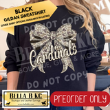 **PREORDER ONLY** Cardinals Camo Coquette Bow - Tee or Sweatshirt - 1 Week Turn Around from Date of Order
