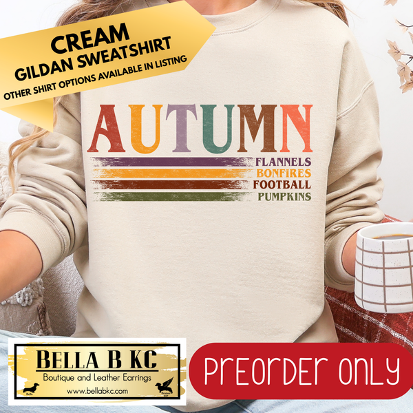 **PREORDER ONLY** Fall - Autumn Lines #36 - Tee or Sweatshirt - 1 Week Turn Around from Date of Order