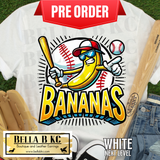 **PREORDER ONLY 1 WEEK TAT** Bananas Baseball Tee or Sweatshirt