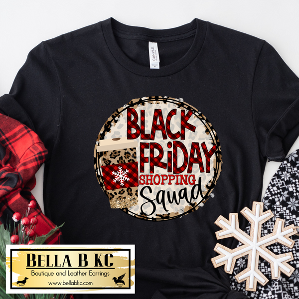 Black Friday Shopping Squad Plaid Tee or Sweatshirt