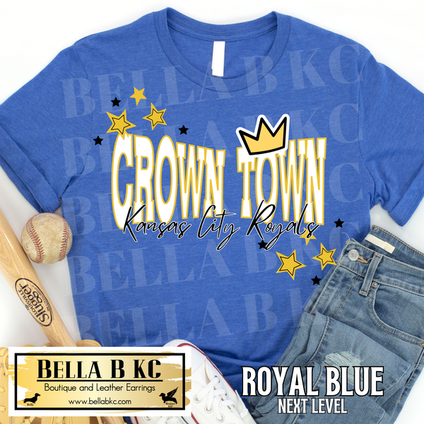 Kansas City Baseball Crown Town Tee or Sweatshirt