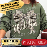 **PREORDER ONLY** Wildkittens Camo Coquette Bow - Tee or Sweatshirt - 1 Week Turn Around from Date of Order