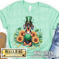 St. Patrick's Day - Dachshund Sunflower Tee or Sweatshirt
