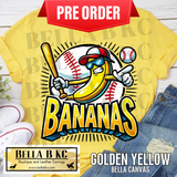**PREORDER ONLY 1 WEEK TAT** Bananas Baseball Tee or Sweatshirt