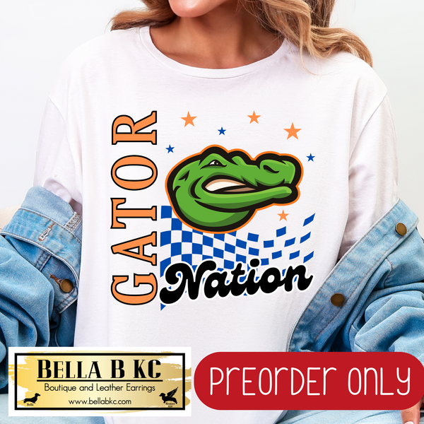 **PREORDER ONLY** Gator Nation Mascot Tee or Sweatshirt - 1 Week Turn Around from Date of Order