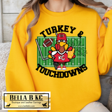 KC Football Turkey and Touchdowns Tee or Sweatshirt