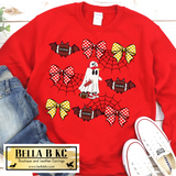 KC Football Bougie Ghost and Coquette Bows Tee or Sweatshirt