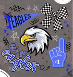 **PREORDER ONLY** Eagles Doodle Tee or Sweatshirt - TAT 1 Week Turn Around from Time of Order