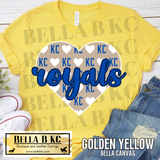 Kansas City Baseball KC Heart Tee or Sweatshirt