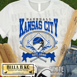 Kansas City Baseball Vintage Tee or Sweatshirt