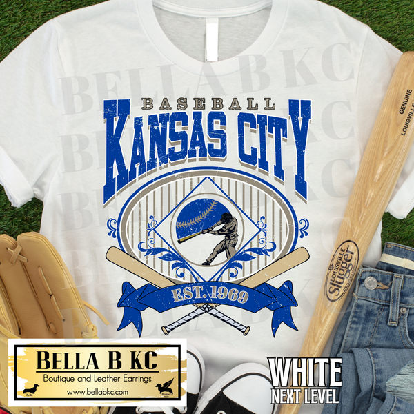 Kansas City Baseball Vintage Tee or Sweatshirt