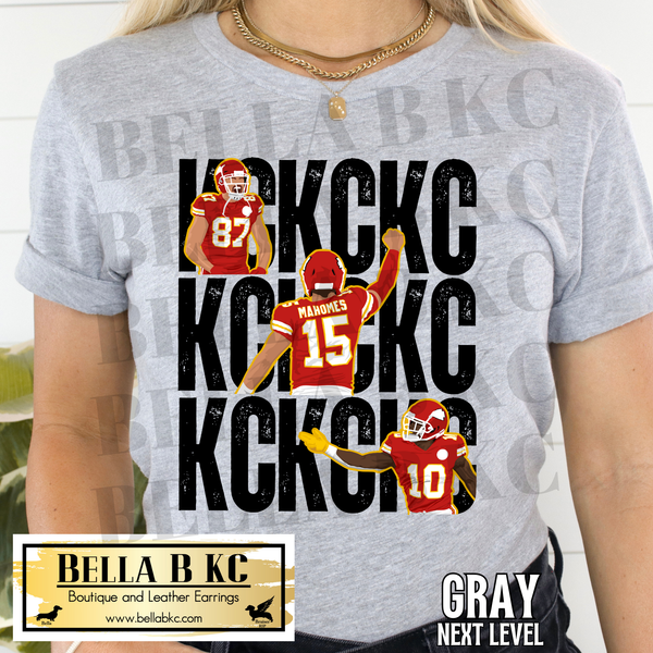 Kansas City Football KC Players Repeat Tee or Sweatshirt