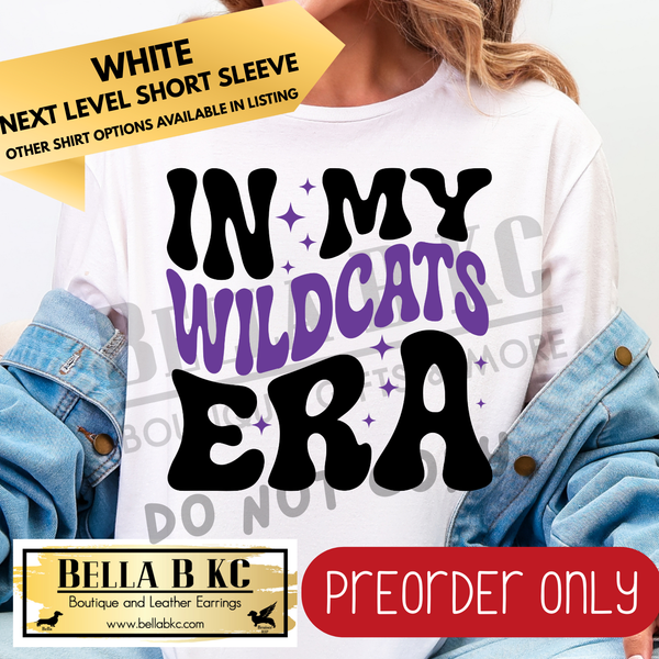 **PREORDER ONLY** In My Wildcats Era (Purple) Tee or Sweatshirt - 1 Week Turn Around from Date of Order