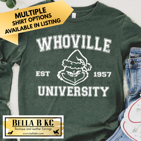Christmas - G Man Who University - Multiple Shirt Options