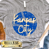 Kansas City Baseball Grunge Ball Tee or Sweatshirt