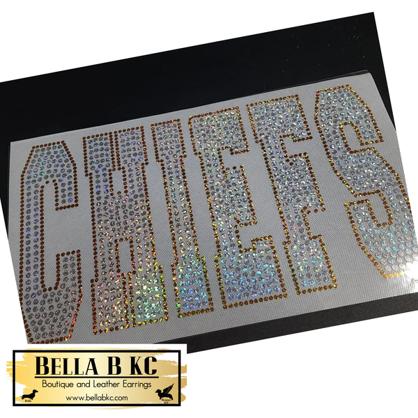 Kansas City Football Silver and Gold - Metallic Holographic Spangle Tee or Sweatshirt