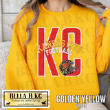 Kansas City Football Leopard Helmet Tee or Sweatshirt