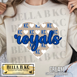 Kansas City Baseball KC Heart Tee or Sweatshirt