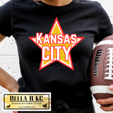 Kansas City Football Star Tee or Sweatshirt