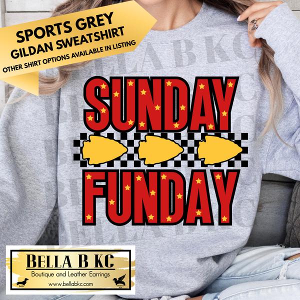 Kingdom - KC Football Sunday Funday Checkered Tee or Sweatshirt