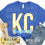 Kansas City Baseball KC Checkered Tee or Sweatshirt