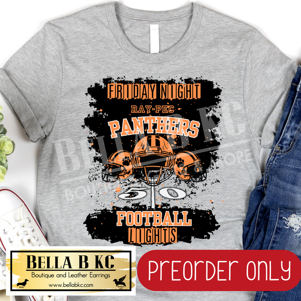 **PREORDER ONLY** Panthers Oak Grove Friday Night Lights Football Tee or Sweatshirt - 1 Week Turn Around from Date of Order