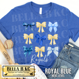 Kansas City Baseball KC Coquette Bows Tee or Sweatshirt