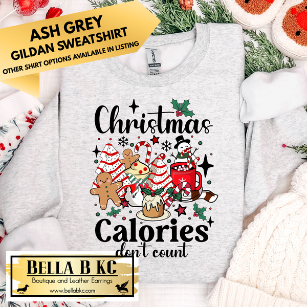 Christmas - Christmas Calories Don't Count - Multiple Shirt Options